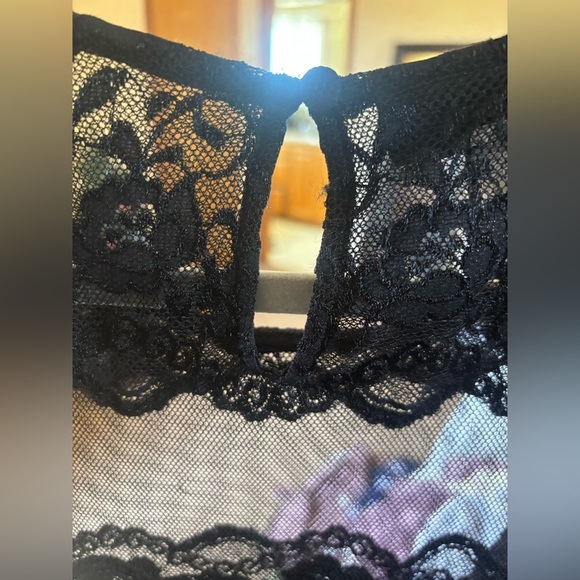 INC International Concepts Black Lace Camisole - Picture 5 of 5